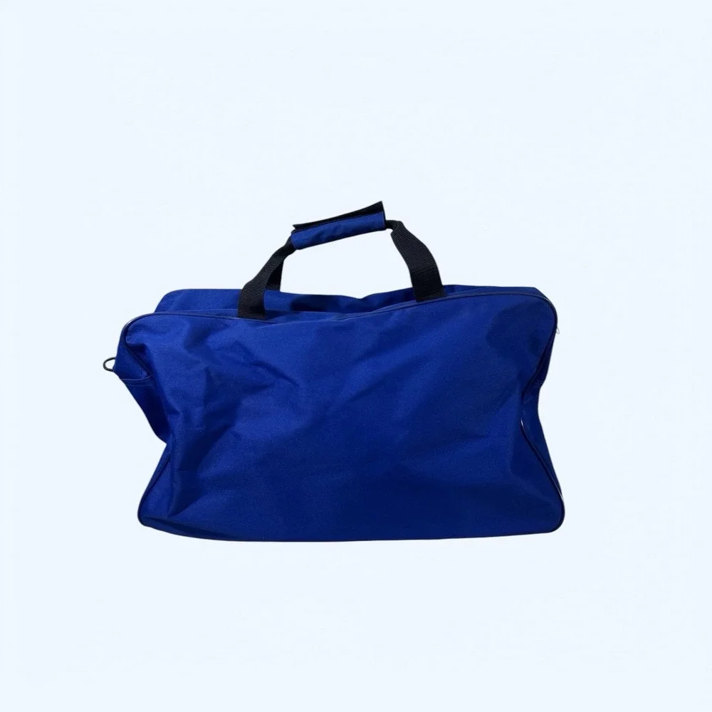 Polo Sport Ralph Lauren Duffle Blue Carry On Weekend Gym Bag  Blue Black XL Vtg